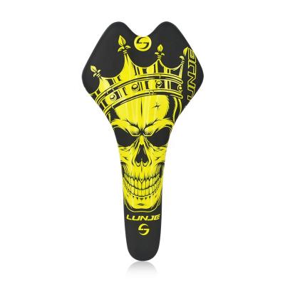 China Cartoon Bike Seat MTB PU Mountain Bicycle Soft Leather Reflective Shock Absorbing Saddle/Wholesale Cartoon LUNJE for sale