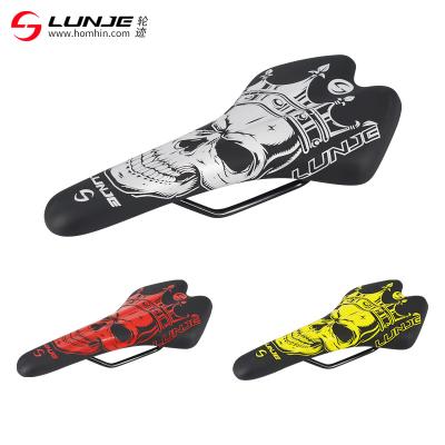 China Professional Breathable Cartoon Road Mountain Bicycle Saddle/Wholesale LUNJE Cartoon Non-slip Bicycle Saddle for sale