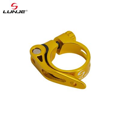 China Ultralight Aluminum Alloy Aluminum Alloy Bicycle Seat Pole Clip 31.8 34.9mm Road Bicycle Quick Release Seat Post Clamp for sale