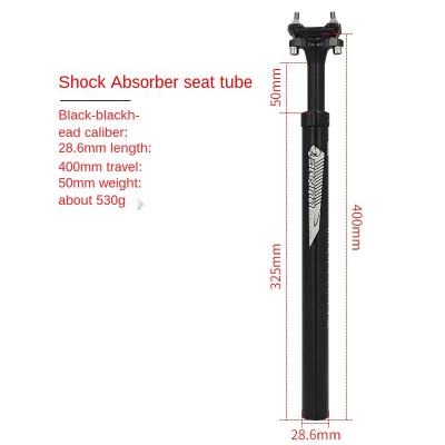 China LUNJE Aluminum Alloy Adjustable Seat Post Fender 27.2 28.6 30.4 30.9 31.6mmx400mm Mtb Bike Seat Post Fender for sale