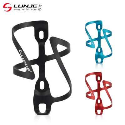 China LUNJE bicycle bottle cage aluminum alloy mountain bike ultralight bottle cage mount accessories XT-S004 for sale