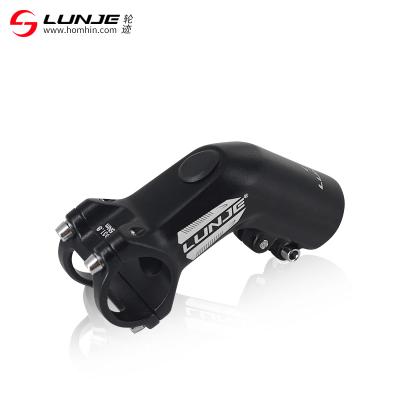 China LUNJE Manufacture Ultra Light Aluminum Black Alloy Bike Stem 60Mm Bicycle Stem XT-A002 for sale