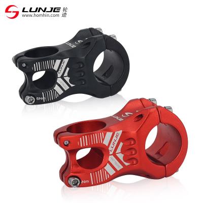 China LUNJE Factory Direct Bicycle Stem 31.8*28.6*45mm Aluminum Alloy Road Bike Mountain Bike Stem XT-A109 for sale