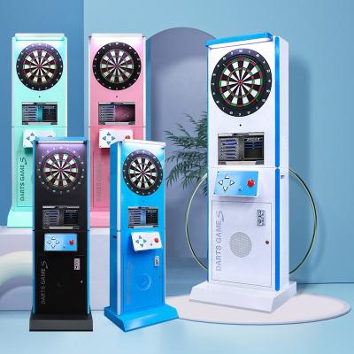 China metal & LCD Display Nylon Professional Electronic Dart Game Machine Target with 12 Darts 100 Extra Tricks for sale