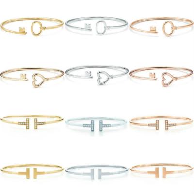 China 2021 High Quality Original CLASSIC Love Key Open Bracelet Fashion Elegant Jewelry With Original Jewerly Logo For Women free shipping 28 for sale