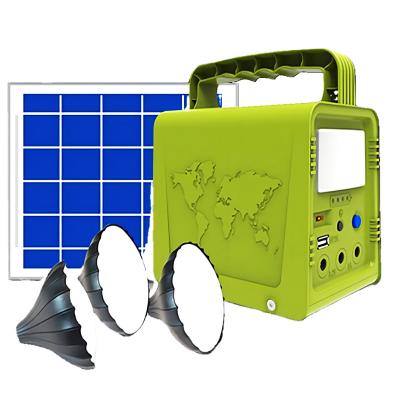 China Home Portable Solar Panel Folding Power Lighting System Backup Lithium Battery System Outdoor Mobile Home Led Lights USB Mobile PH zu verkaufen