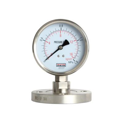 China Stainless Steel Diaphragm Seal Type Y-M Pressure Gauges for sale