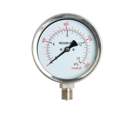 China All Stainless Steel Ammonia Pressure Gauge For NH3 Y-B for sale