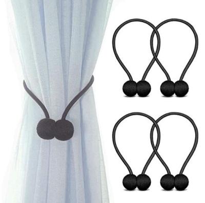 China Magnetic Window Shape Earpiece Curtain Tiebacks Clips Home Office Decorative Curtain Tiebacks Easy To Use Drapes Weave Holders for sale