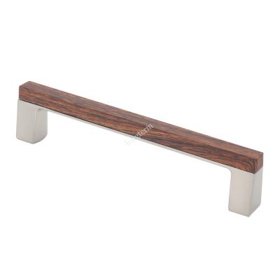 China New Modern Design Handle Wooden And Zinc Alloy Handles For Furniture Kitchen for sale