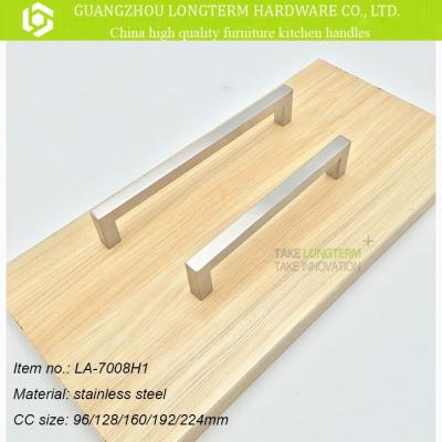 China Square Cabinet Tube Stainless Steel Furniture Pull Handles Door Handle Hardware for sale