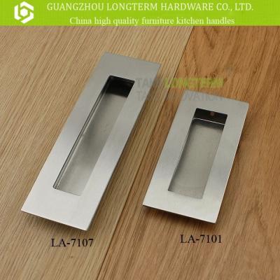 China Modern Recessed Cabinet 304 Stainless Steel Square Cabinet Handle for sale