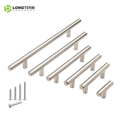 China Modern Europe Stainless Steel Hardware T Bar Furniture Single Handle For Buffet Drawer for sale