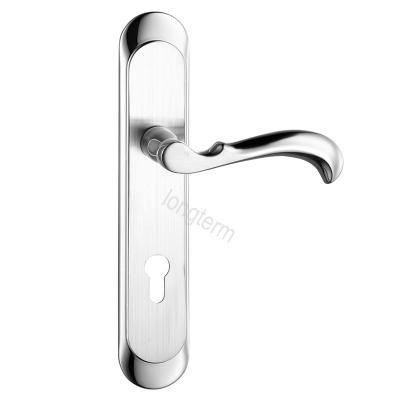 China Modern Door Lock Handle Hot Sales Modern Plate Lever Handle With Mortise Lock for sale