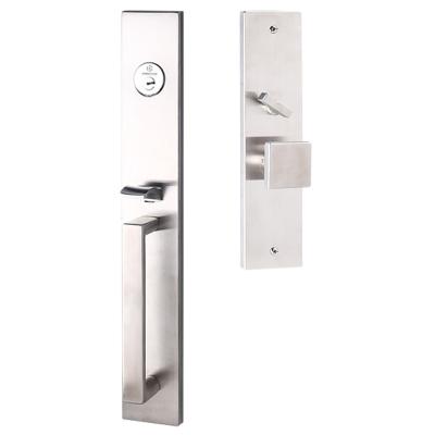 China Popular luxury high quality 304SS Italy design stainless steel lock for villa door for sale