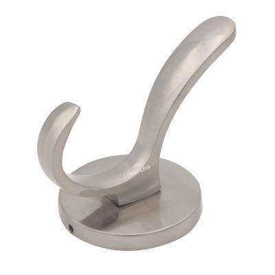 China Durable Zinc Alloy Wall Mounted Coat Hook Bedroom Clothing Hanger for sale