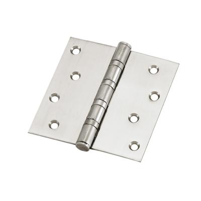 China Heavy Loading 304 Stainless Steel Anti Rust 4x4x3.0 Ball Bearing Double Sided Bottom Door Pivot Hardware Hinge for sale