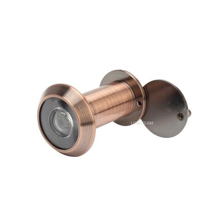 China Modern High Quality Antique Copper Brass Door Viewer Hole Clear Vision Glass Lens for sale