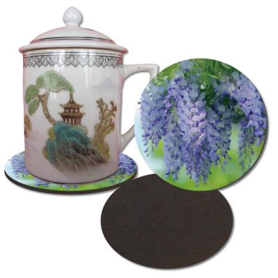 China Sustainable Table Decoration Mats And Pads Flower EVA Foam Coaster for sale