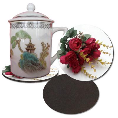 China China Style Viable Hot EVA Coaster Coaster In Stock With Flower Design for sale