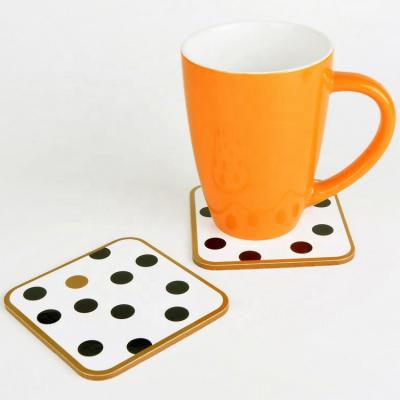 China Sustainable Table Decoration Accessories Adjust Shape Cork MDF MDF Coaster Mug for sale