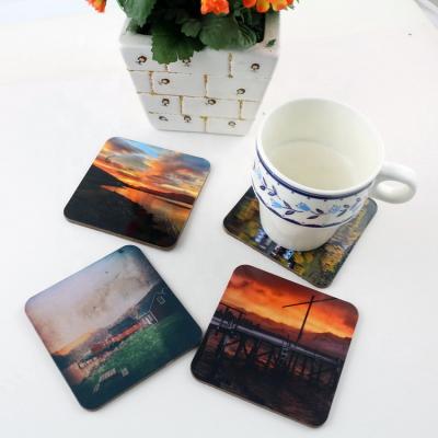 China Sustainable GOODA Factory To Custom Cork MDF Customized Coaster Pad for sale