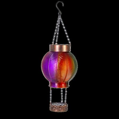 China Morden Hot Single Glass Outdoor Hanging Decorative Solar Lights LED Solar Lanterns Solar Air Balloon Solar Lantern for sale