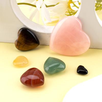 China China Rose Quartz Massage Board Heart Shape Jade Stone Crystal Gua Sha Scraping Tool for sale