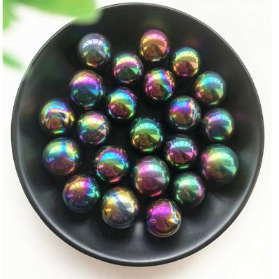 China China Plated Natural Colored Crystal Ball Healing Halo Natural Crystal Ball For Home Furnishing Decoration for sale