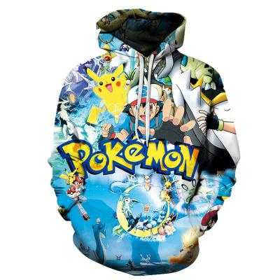 China Anti-wrinkle high quality fashionable style oversized cartoon printed men gym sports sweatshirt hoodies for sale