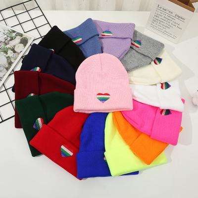 China COMMON Hats Wholesale Warm Adult Winter Fashion Sublimation Beanie Unisex Knitting Hat For Women for sale