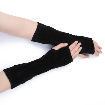 China Breathable Most Popular Winter Warm Fingerless Hand Gloves Women Mittens Warmer Gloves Knitted for sale