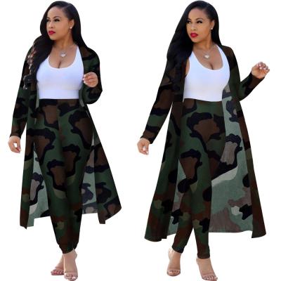 China Anti-pilling (RTS) two-piece set K8576 long sleeves printed pants outfits women casual wear and dress for sale