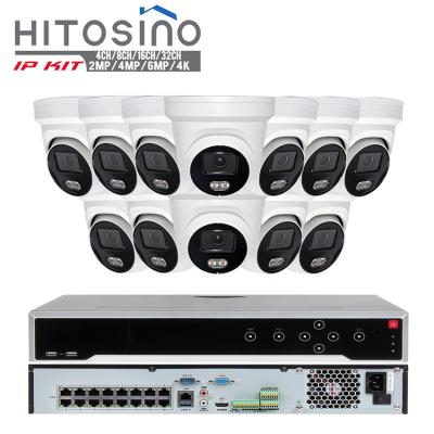 China IP Camaras Seguridad Seguran Vigilancia Camara Systeem de PoE NVR Face Recognition OEM Securitas Bewaking Kamera Turret Beveiliging Kit for sale