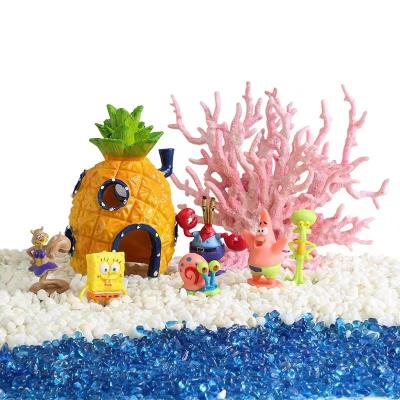 China Wholesale Viable Pineapple Octopus House Fish Tanks And Accessories Resin Cartoon Cave Hiding Chamber For Fish Tank for sale