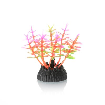 China New Design Emulational Flower Underwater Grass Plastic Plants Sustainable Artificial Aquarium Decorations for sale