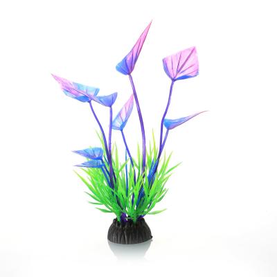 China Viable Hot Water Grass Flower Emulational Accessories Aquarium Sales Plants Plastic Plastic Decoration For Fish Tank for sale