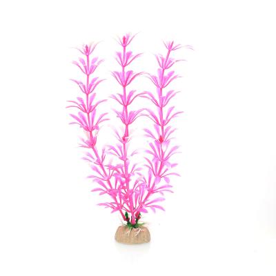 China Viable Artificial Plastic Aquatic Plants Aquarium Ornaments Underwater Green Grass Plants Landscaping Decorations for sale