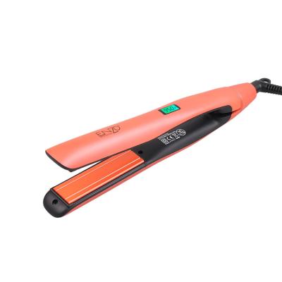 China ENZO Professional Hotel Best Portable Salon Hair Straightener Custom Orange Ceramic Hair Flat Iron Straightener With Cheap Price for sale