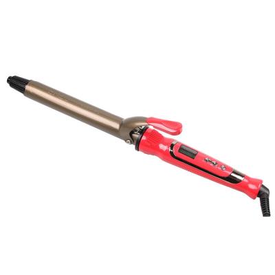 China Iron ENZO 2021 Professional Maximum Cheap Price LED Electric Salon Red Beauty Hair Styling Tools Screen Rotating Magic Hair Curler for sale