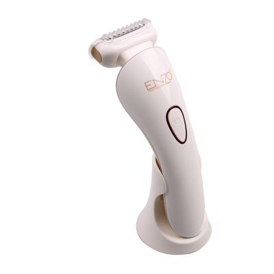 China ENZO Professional Hotel Beauty Lady Portable Body Trimmer Hair Remover Waterproof Rechargeable Electric Epilator With Filling Base for sale