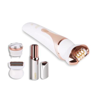 China Portable Facial Cleaning Hair Removal 3 in1 Blade Hotel ENZO Italy Electric Wedding Brush Lady Face Lipsticks Mini Epilator for sale