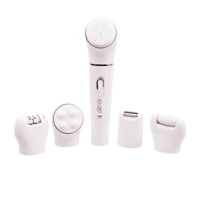 China For Home Use ENZO Best Selling Products 5 in 1 Facial Facial Massager Sonic Vibration Callus Remover Electric Beauty Care Epilator for sale