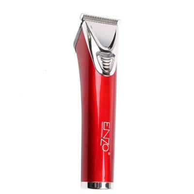 China ENZO 2021 Hotel Custom Barber Supplies Professional Cordless Rechargeable Battery Clippers Barber Hair Trimmer Red for sale