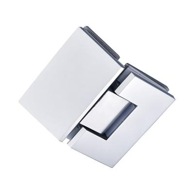 China Modern 5 Tier Head Adjustable Glass Fitting SS304 Stainless Steel Shower Door Flange Shower Glass Hinge for sale