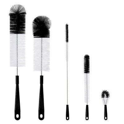 China DX Stainless Steel Viable Narrow Neck Bottle Brush Cleaner Set Straw Brush Long Handle Water Bottle Cleaning Reading Brush for sale