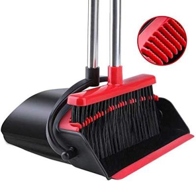 China Wholesale Daily Cleaning Broom and Dustpan Dust Pan Broom Set with Long Rise Combo and Sturdiest Extendable Handle for sale