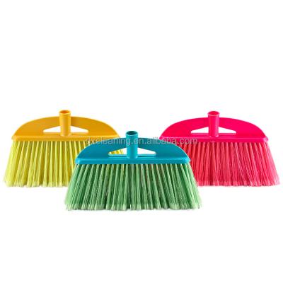 China Disposable 4-Row PET Stiffened Broom Plastic Head PP Material China High Quality Broom for sale