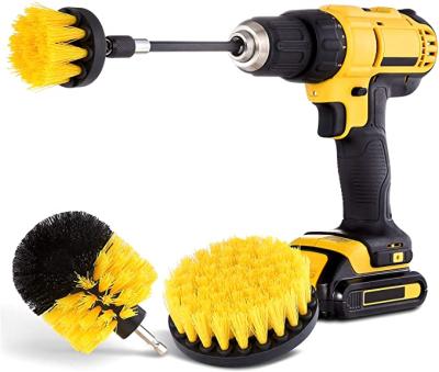 China 4 Pack Power Scrubber Cleaning Kit Car Care Cleaning Brush Viable Electric Brush for sale