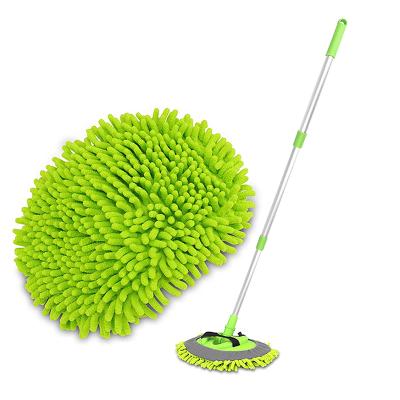 China Amazon Success Sustainable Metal Handle Sweep Chenille Microfiber Car Wash Mop for sale